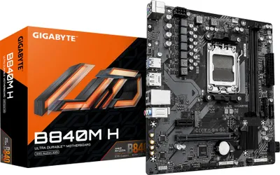 Zdjęcie produktu dla Gigabyte B840M H                    (B840,AM5,mATX,DDR5)