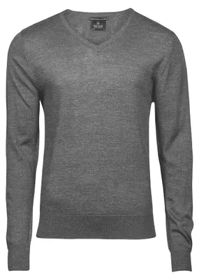 Produktbild von Tee Jays Herren Sweatshirt / Pullover mit Rundhalsausschnitt FK912 (L) (Grau meliert)