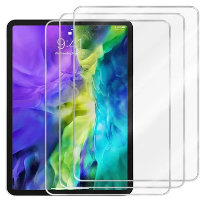 Immagine prodotto di Cadorabo 3x pellicola protettiva per Apple iPad PRO 11 2020 / 2021 (11 pollici) in CRYSTAL CLEAR Pellicola temperata di protezione del display in vetro blindato