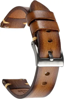 Produktbild von Uhrenarmband 22 mm, Vintage Leder, Schnellverschluss, für Uhr