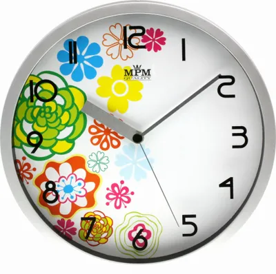 Obrázek produktu pro Nástěnné hodiny MPM, 3086.72.WE - stříbrný mat, 30cm