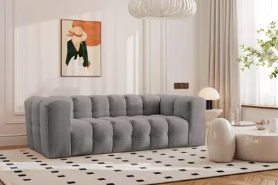 Produktbild von Kaiser Möbel Sofa 3-Sitzer, Komfort Couch BALOO, stoff Schenille, Grau