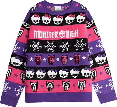 Image de Monster High - Pullover pour femme, design de Noël NS9276 (XL) (Coloré)