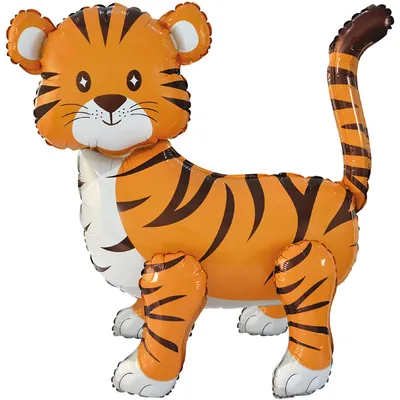 Produktbild von Airwalkerballon 3D Tiger 55 cm x 63 cm