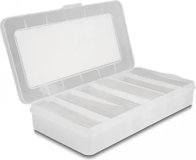 Immagine prodotto di Delock Schrumpfschlauch Sortimentsbox Schrumpfungsrate 2 1 transparent 196-teilig