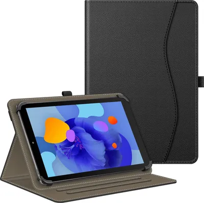 Produktbild von Fintie Tablet Universal Hülle für 9 10 10,1 Zoll - Multi-Winkel Folio Schutzhülle mit Dokumentschlitze für TECLAST, Blackview, Keenlove, Veidoo, Jumper, CHUWI und mehr 9-10.9" Tablets, Schwarz