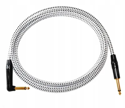 Obrázek produktu pro Red's music GCF1230 BW Kytarový kabel 3m Jack úhlový