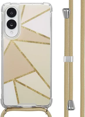 Produktbild von imoshion Design Hülle mit Band Samsung Galaxy S25 Edge - Beige Graphic