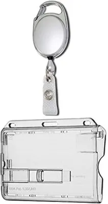 Produktbild von Ausweisset Ausweisjojo Jojo SILBER Zipper Kartenhülle Ausweishülle TRANSPARENTER Ausschieber