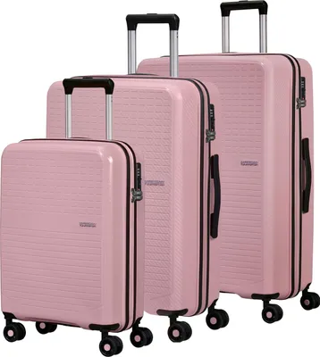 Produktbild von American Tourister Trolley Summer Hit 3 PC Set A Blossom Pink rosa 76cm