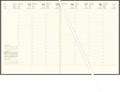 Zdjęcie produktu dla ZETTLER 728-0021 Wochenbuch 1W/2S