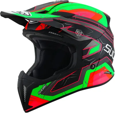 Produktbild von Suomy X-Wing Subatomic Motocross Helm, schwarz/grün, XL (61/62)