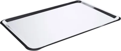 Produktbild von Auslagetablett, Ausstellblech, Edelstahl 18/10, hochglanz, 21,5-44,5 cm Länge : 39 cm Variante: 39 cm