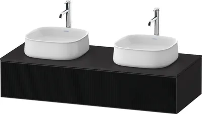 Image de Duravit Zencha Meuble sous-lavabo sur console, 1300x550mm,1 tiroir, 2 découpes, ZE4813B63800000