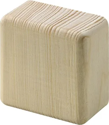 Produktbild von Hettich Möbelknopf Kiefer roh 50,0 x 50,0 mm - 1 Stück
