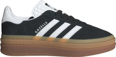 A studio shot of a single Adidas Gazelle Bold W sneaker.