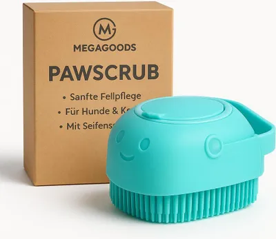 Immagine prodotto di Cane gatto massaggio spazzola silicone morbido pelo cura vasca da bagno IT.