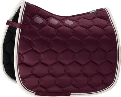 Produktbild von Eskadron Basics Glossy Wave Contrast Schabracke, Größe:Dressur, Farbe:blackberry