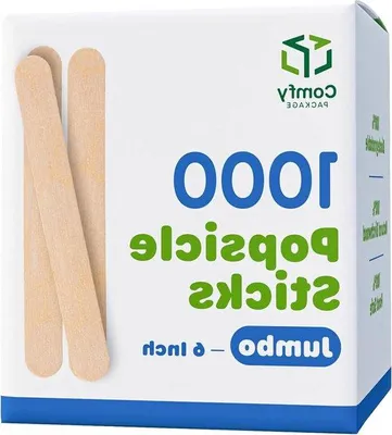 Immagine prodotto di Bastoncini per ghiaccioli in legno da 6 pollici - 1000 pezzi per lavori manuali