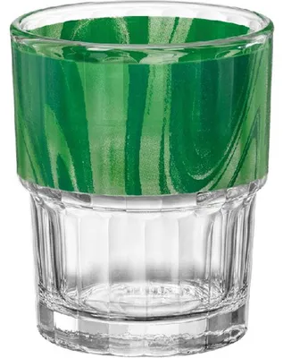 Immagine prodotto di BORMIOLI ROCCO Bicchiere da bevanda impilabile Lyon, Optique Verde, contenuto: 0,2 litri