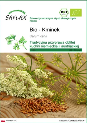 Zdjęcie produktu dla SAFLAX - Bio - Kminek - 800 Nasiona - Carum carvi