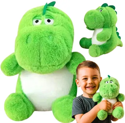 Zdjęcie produktu dla Dinozaur 23Cm Smok Pluszowy Maskotka Zielony Pluszak Miś