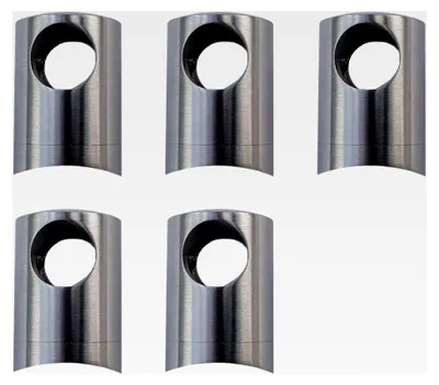 Produktbild von 5 x Querstabhalter aus Edelstahl Ø 22 mm für 12 mm Rundstäbe