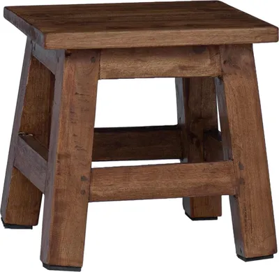 Zdjęcie produktu dla vidaXL Stołek naturalny 26 x 26 x 26 cm drewno mahoniowe