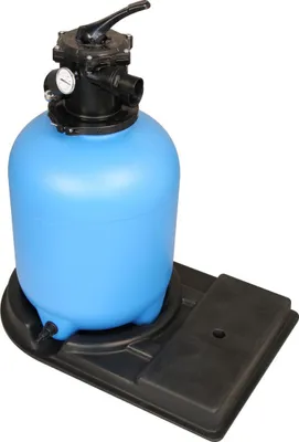 Produktbild von Filterkessel Trend Top Ø 400 mm | 6-Wege-Ventil | Filterpalette | ohne Pumpe | Blau