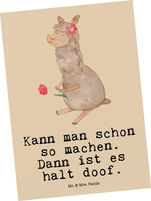 Produktbild von Mr. & Mrs. Panda Postkarte Alpaka Blume - Kaktus Grün - Geschenk, einzelkarte, Lama, Ansichtskarten, Spruch, Grußkarte, Lamas, Postkarten, Ansichtskarte