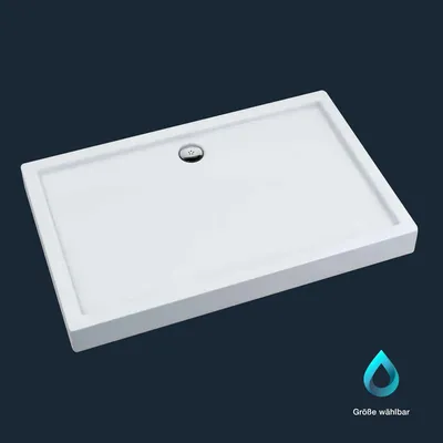 Produktbild von Duschwanne ALHENA ML mit integriertem Wannenträger Größe - 90x80 cm