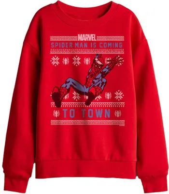 Productafbeelding van Spider-Man - Kersttrui voor kinderen, model TV29942 (maat 140-146) (rood)
