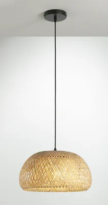 Produktbild von casa NOVA Pendelleuchte BAMBOU DH 38x150 cm braun Hängelampe Hängeleuchte