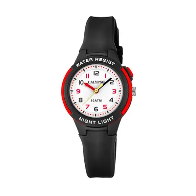 Produktbild von Calypso Kinder Uhr Analogico K6069/6 Kunststoff PUR Armbanduhr schwarz UK6069/6