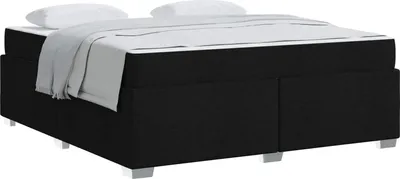Obrázek produktu pro vidaXL Rám postele s matrací černý 180 x 200 cm látka