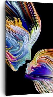 Produktbild von Bild auf Leinwand - Leinwandbild - Abstraktion modern - 45x80cm - Wand Bild - Wanddeko - Wandbilder - Leinwanddruck - Bilder - Kunstdruck - Wanddekoration - Leinwand bilder - Wandkunst - PA45x80-3709