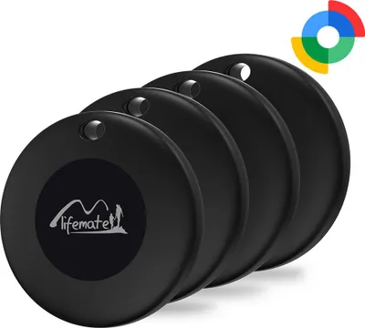 Immagine prodotto di Lifemate Life Tag Android Smart Tag, cercachiavi compatibile con l'APP Google Find My Device (SOLO per Android), cercachiavi Bluetooth per valigie/bagagli/case/portafoglio, confezione da 4 pz