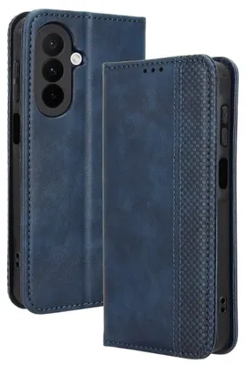 Produktbild von Samsung Galaxy A27 Hülle - Coverup Vintage Style Klapphülle - Blau