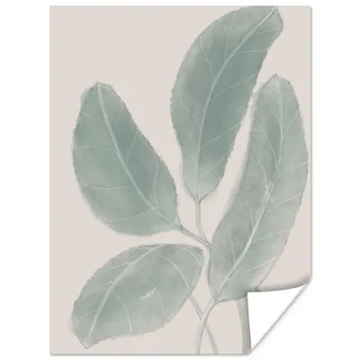 Produktbild von MuchoWow® Poster Blätter - Pflanzen - Natur - Abstrakt - Beige 90x120 cm - Wohnzimmer