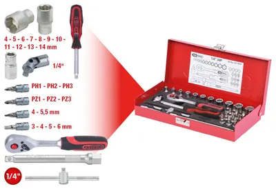 Obrázok produktu pre KS TOOLS® Steckschlüssel-Satz 30-teilig