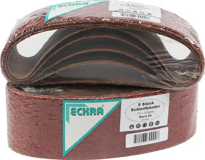 Produktbild von Eckra 10 Schleifbänder 75x533 mm Körnung 24