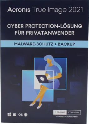 Produktbild von Acronis True Image 2021 Premium 1 Gerät - 1 Jahr + 1 TB Cloud Speicher