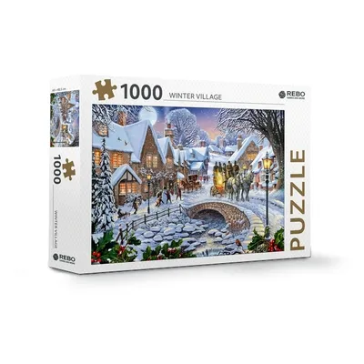 Image de Puzzle Rebo de 1.000 pièces. Village d'hiver