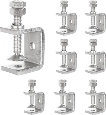Obrázok produktu pre sada 8 C svoriek z nehrdzavejúcej ocele 30 mm - vysoko výkonné skrutkové svorky na opracovanie dreva a kovu