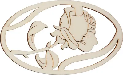 Produktbild von Fensterbild: Rose, oval gerahmt, mit Beschriftungsbändern