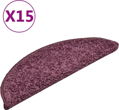 Produktbild von Stufenmatten 15 Stk. 56x17x3 cm Dunkelviolett Halbrund