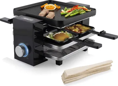 Produktbild von Princess Raclette-Grill Piano 4 700W Schwarz