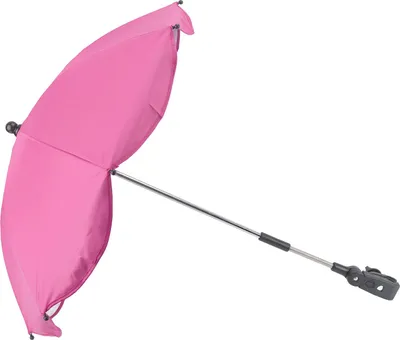 Obrázok produktu pre 14-palcový univerzálny slnečník na kočík s UV ochranou, nastaviteľný detský slnečník, ružovo červený (strieborné lepidlo)