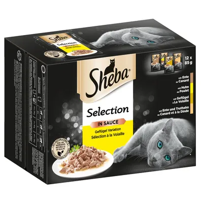 Produktbild von Sheba Beutel 12x 85g - Selection in Sauce - Geflügel Variation