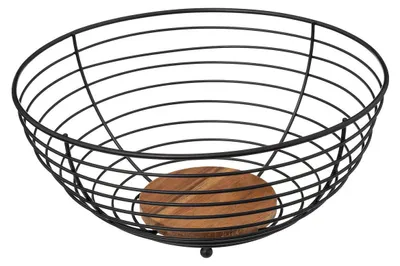 Produktbild von Obstkorb aus Metall, schwarz, Ø 28 cm